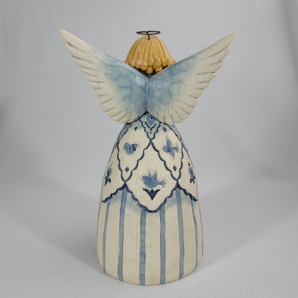 Jim Shore 114406 I Will Listen To What The Lord Will Say Resin Angel Psalms 85:8 - Picture 4 of 11